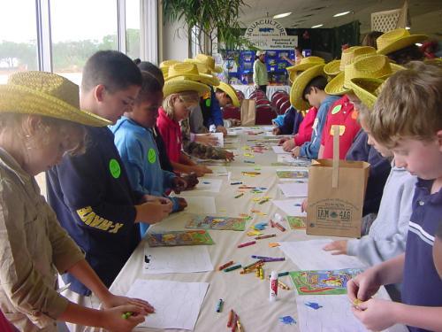 Children participating in Ag-Venture